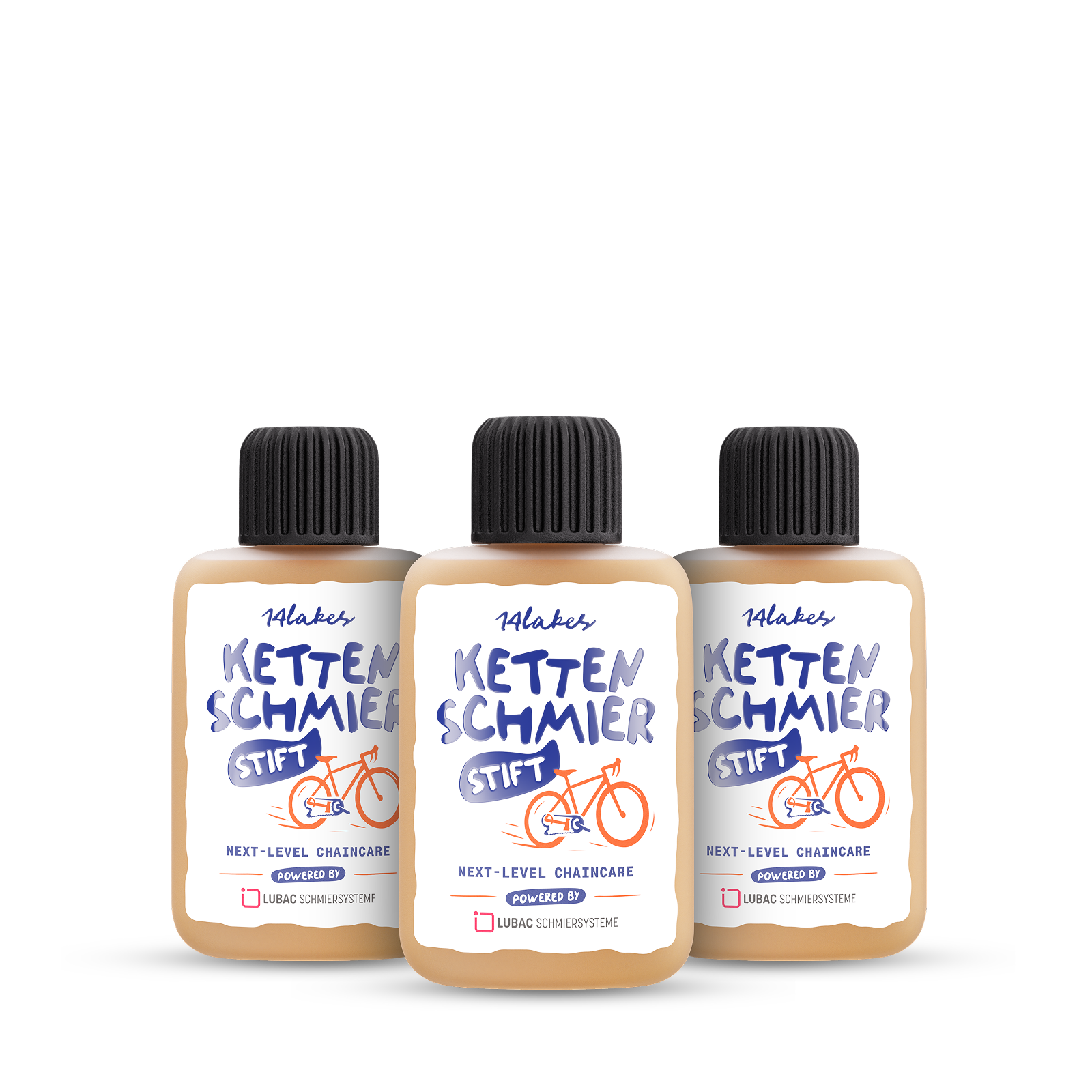 REFILL MULTIPACK Kettenöl Fahrrad für 14lakes Kettenschmierstift